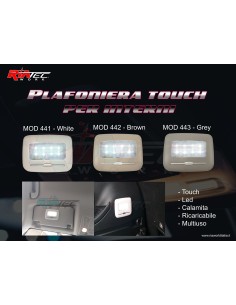Plafoniera Touch da interni Marrone