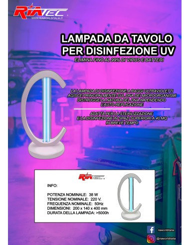 Lampada sanificatore casa UV