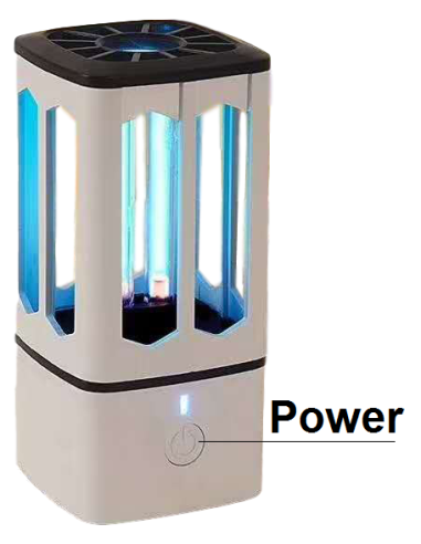 Lampada sanificatore auto UV OZONO
