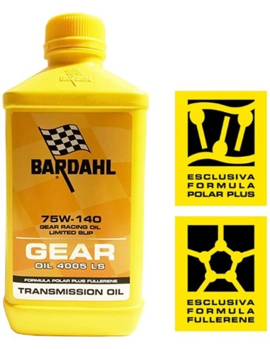 BARDAHL GEAR OIL 4005 LS 75W140 Lubrificanti Olio Trasimissioni Differenziali Ingranaggi Cambio 1 LT