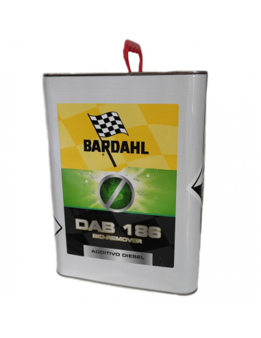 BARDAHL DAB 186 Bio Remover Anti Batterico Ad Ampio Spettro D'Azione Per Gasolio Diesel Contro Batteri Funghi Alghe 5 LT