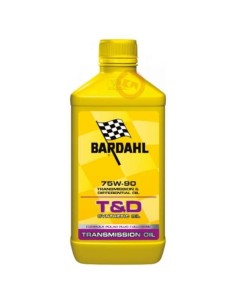 BARDAHL T&D Synthetic Oil 75W90 Lubrificanti Olio Trasimissioni Differenziali Ingranaggi Cambio 1 LT