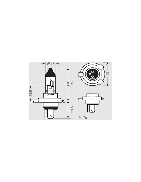 Kit Led Mini Fan H4 H19 Singolo