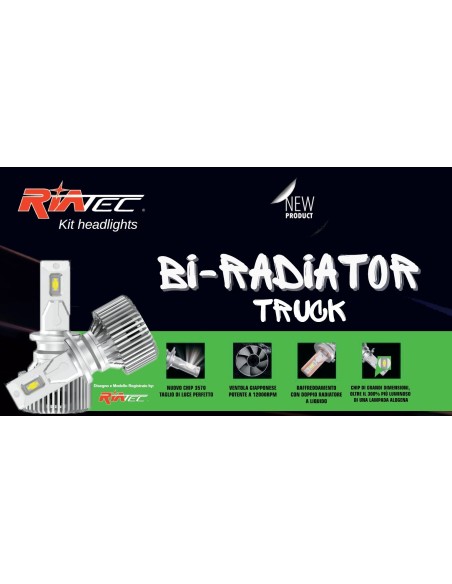 Kit Led Biradiator H4 18-60V Camion