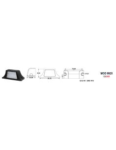Kit Luci Targa Led universali 12V 24 V