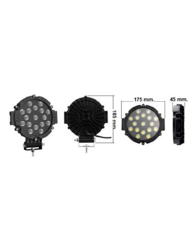 Faretto universale Tondo 12V-24V 51W