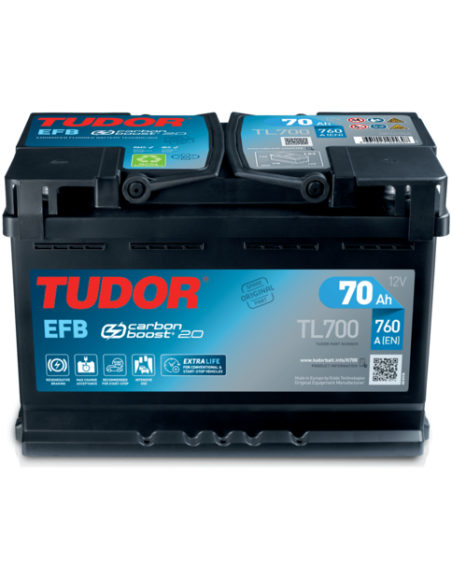 Batteria Tudor 70A start&stop