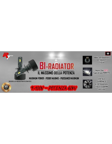 Kit Led BiRadiator H4 H19 Singolo
