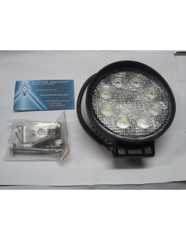 Faretto universale tondo 12V-24V 24W epistar