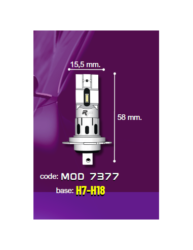 Kit Led RotaXFan H7 H18