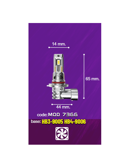 Kit Led RotaXFan HB3 HB4