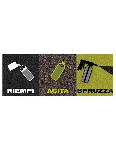 Kit vernice Raptor 4L con la pistola Raptor Standard Nero
