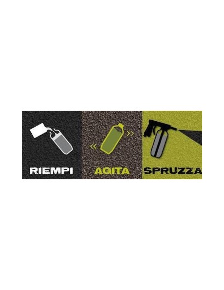 Kit vernice Raptor 4L con la pistola Raptor Standard Nero