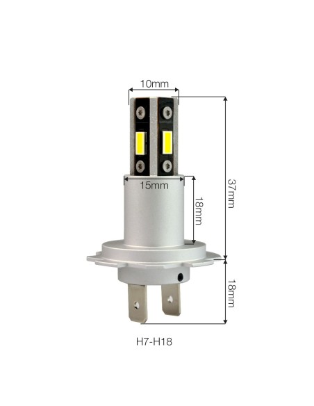 Lampadine led H7 H18 iLuz 360 faro lenticolare