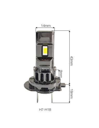 Lampadina led H7-H18 iLuz Titan Simoni Racing