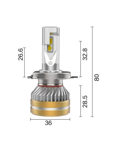 Kit Headlight TOKYO3 per H4 (2PCS)
