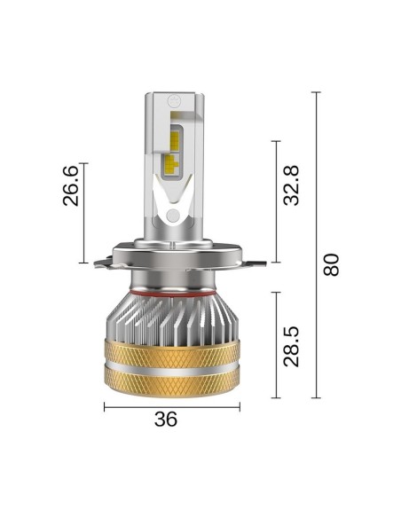 Kit Headlight TOKYO3 per H4 (2PCS)