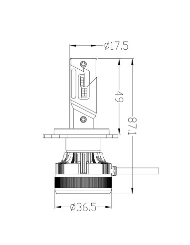 Kit Headlight LUMI-X 9-60V per H4 (2PCS)