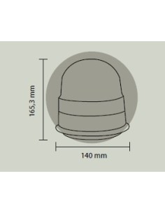 Faro lampeggiante a led Calamita e Ventosa Omolgato 2