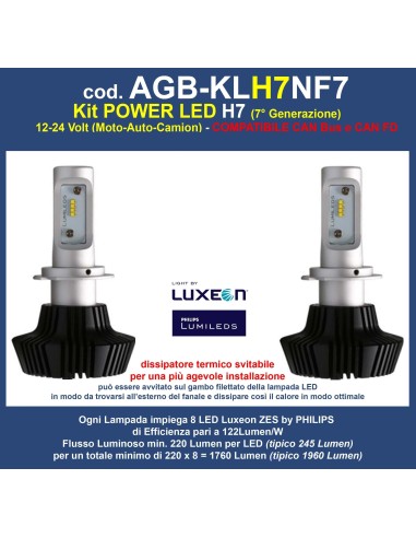 Kit Led Anabbagliante Qashqai 2008