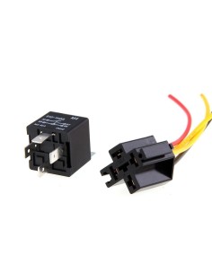 Rele' 12V 4 Contatti 40A con Presa per Auto Allarme