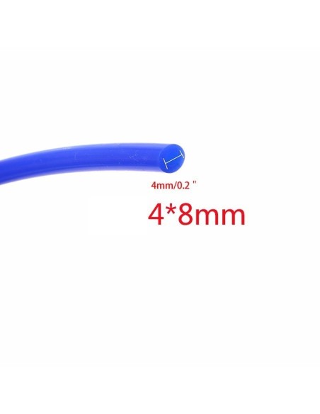 Tubo al Silicone Blu 0.5 MT 4x8