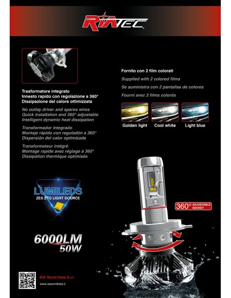 Kit Led H1 Cambus 6500k Zes2