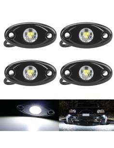 4 Pz Universale 9 W LED Roccia IP67 COLORE BIANCO