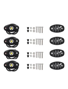4 Pz Universale 9 W LED Roccia IP67 COLORE BIANCO 2