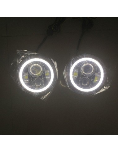 Kit Fari Full Led Freccia Misura Tondo CROMO 2 Pz