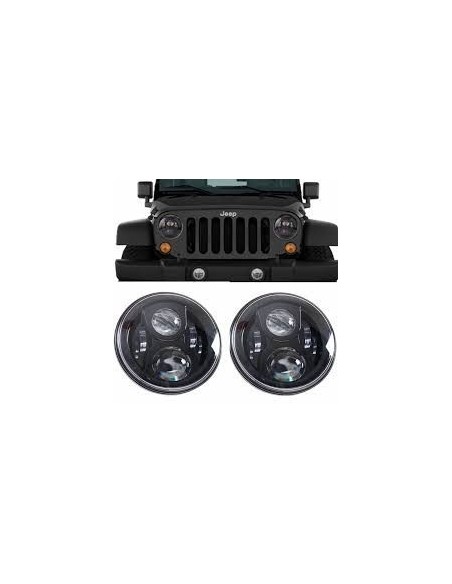 Kit Fari Full Led Freccia Misura Tondo CROMO 2 Pz