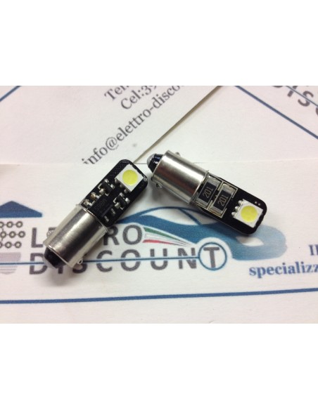 Lampada h6 2 led piatto