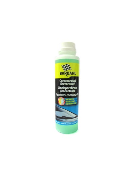 BARDAHL Windscreen Cleaner Concentrated Liquido Lavavetri Concentrato Antigelo -20 Gradi Pulisce e Sgrassa 250 ML