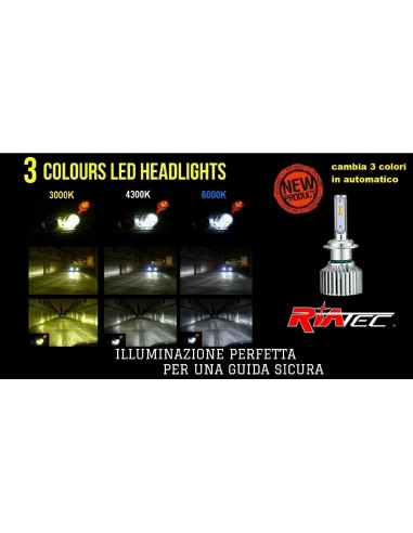 Kit Led 3 COLORI H4 Cambus