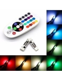 Lampada Led t10 RGB con Telecomando