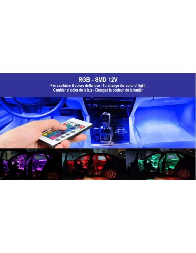 Lampada Led t10 RGB con Telecomando