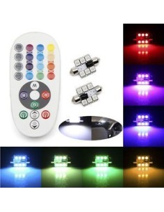 Siluri a Led siluro RGB 36mm con telecomando
