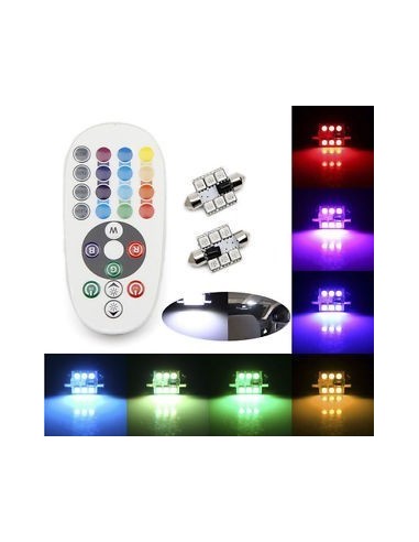 Siluri a Led siluro RGB 36mm con telecomando
