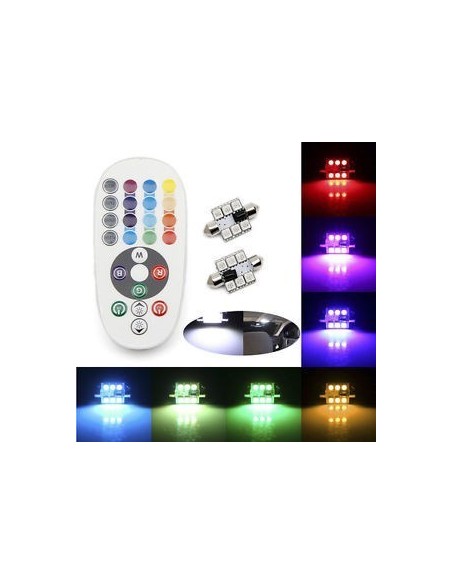 Siluri a Led siluro RGB 36mm con telecomando