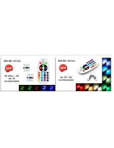 Siluri a Led siluro RGB 36mm con telecomando 2