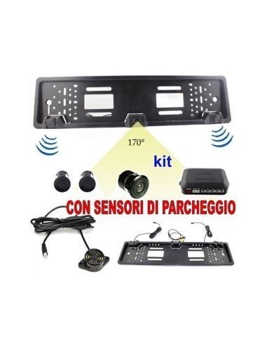 Kit 3 sensori di parcheggio su porta targa