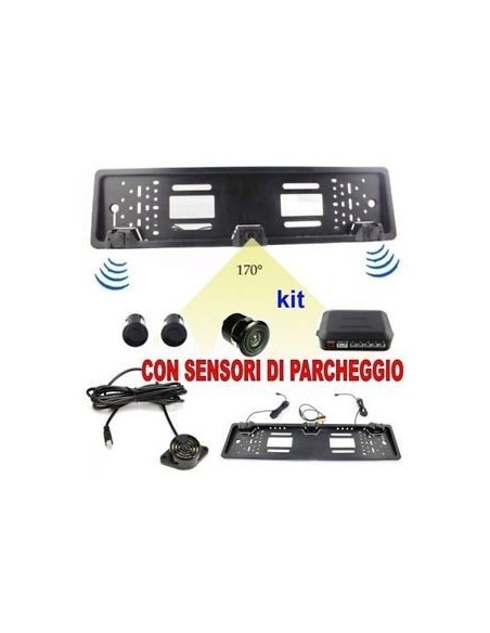 Kit 3 sensori di parcheggio su porta targa