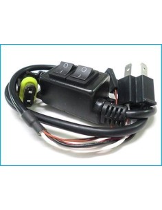 Cablaggio Indipendente con Interuttore per H4 12V