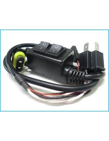 Cablaggio Indipendente con Interuttore per H4 12V