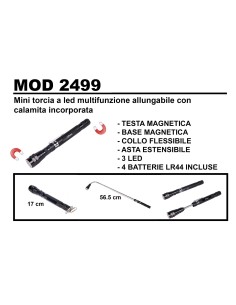 Mini Torcia Led Multifunzione